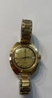 vintage Timex Electric wrist watch Gold Tone Color NEEDS BATTERY