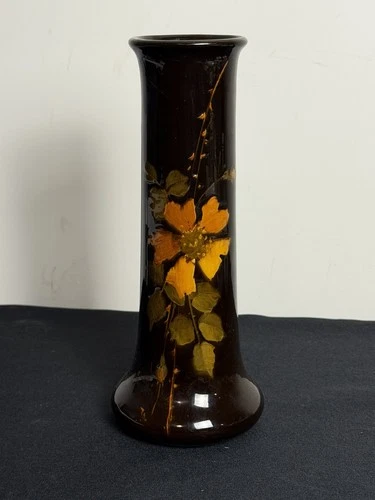 Antique 1898-1910 Aurelian WELLER 10.5” Art Pottery Vase / Lamp Base 801