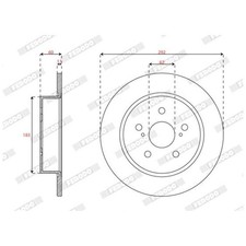 2x Bremsscheibe hinten für Toyota C-HR X1 | 26239282