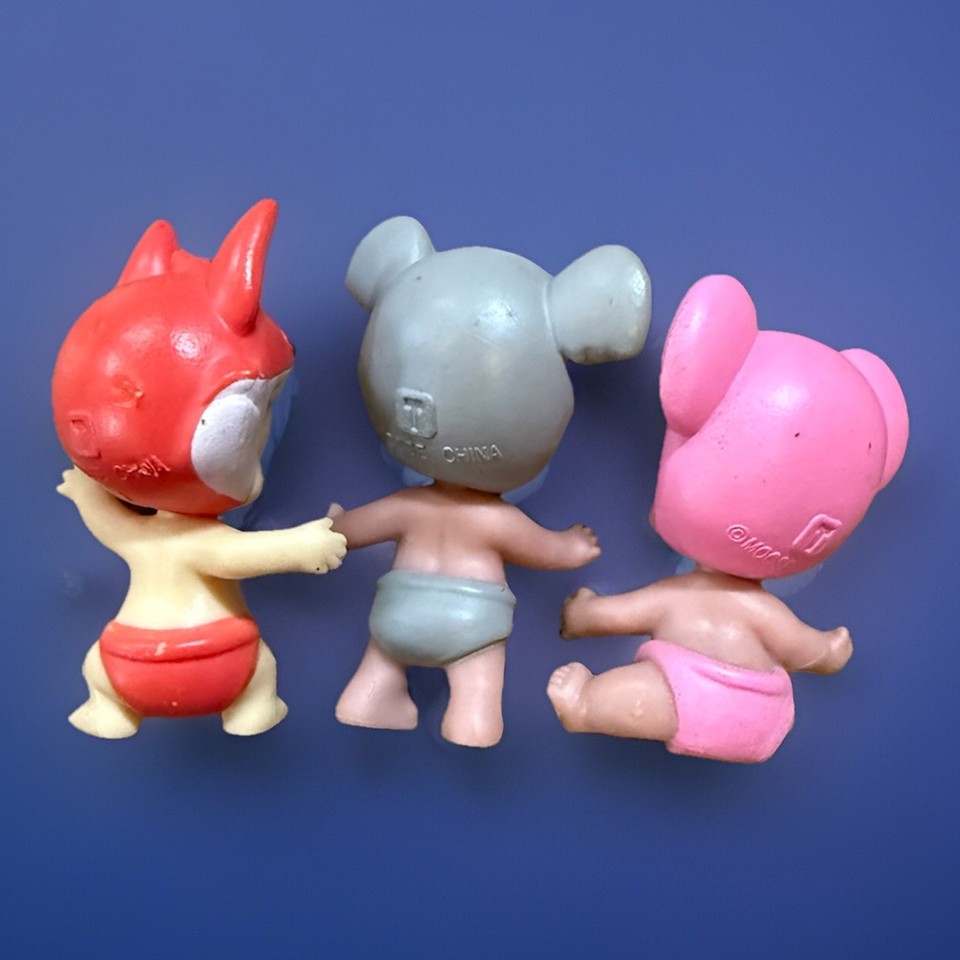 3 Moose Twozies Toys Figures Babies Fox Koala Bear Mouse Collectible ...