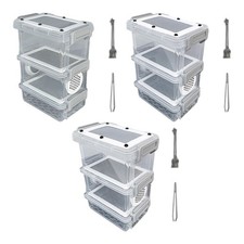 Roach Feeding Box Breeding Box for Super Worm Raising Mealworms Cockroaches