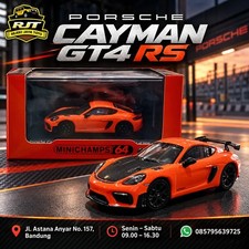 Minichamps Porsche Cayman GT4 RS Orange Diecast Cars Toys