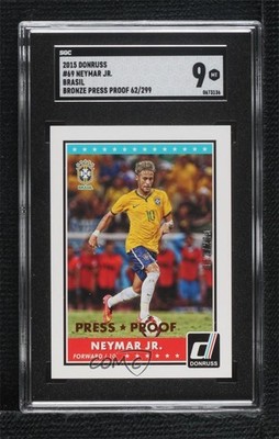 2015 Panini Donruss Press Proof Bronze 62/299 Neymar Jr (Team Brazil) #69 0e6p