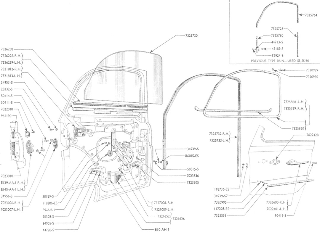 Ford 100E 300E Van Anglia Popular Prefect Ivory Door Handle Escutcheon thumbnail 2