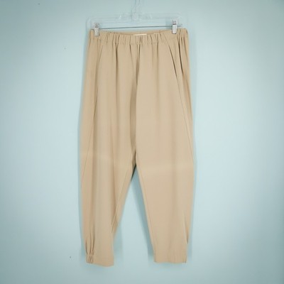 Babaton Aritzia Size Medium M Tan Trouser Jogger Pull On Tapered Leg Ankle Pants