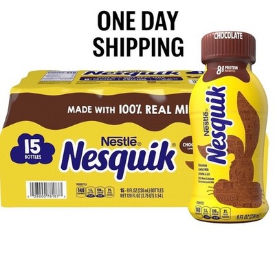 Nesquik Chocolate Milk Drink 8 fl oz 15 Pack 