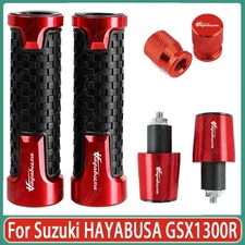 For Suzuki HAYABUSA GSX1300R CNC Handle Grips Handle Bar End Cap Tire Valve