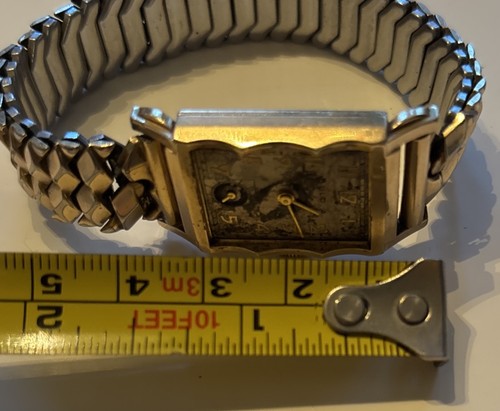 Vintage 1940s Bulova Excellency 10k GF Mens Watch 21 Jewels Runs 7AA - Picture 10 of 11