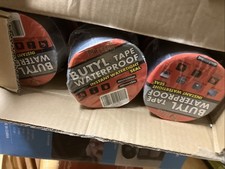 Butyl Tape Waterproof Sealing Tape Aluminum Foil Tape, for RV Repair, Window, Si