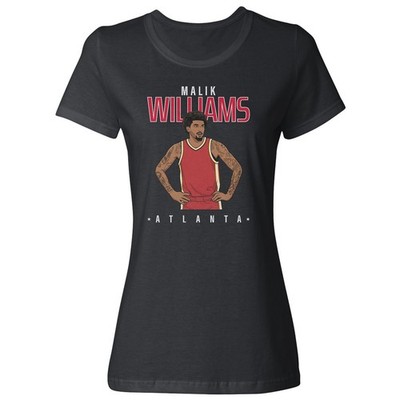 Malik Williams Inspired Design - Atlanta Fans Tribute Ladies' Crewneck T-Shirt