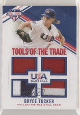 2018 USA Baseball Stars & Stripes Tools of the Trade Prime /25 Bryce Tucker 0b2