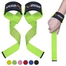 	APEXUP Weight Lifting Straps for Weightlifting Lifting Wrist Straps Gym Anti	