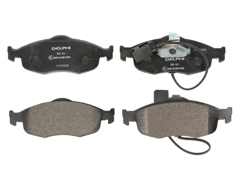Fits DELPHI LP0781 Brake Pad Set, disc brake LP0781 Brake pads set front , fits