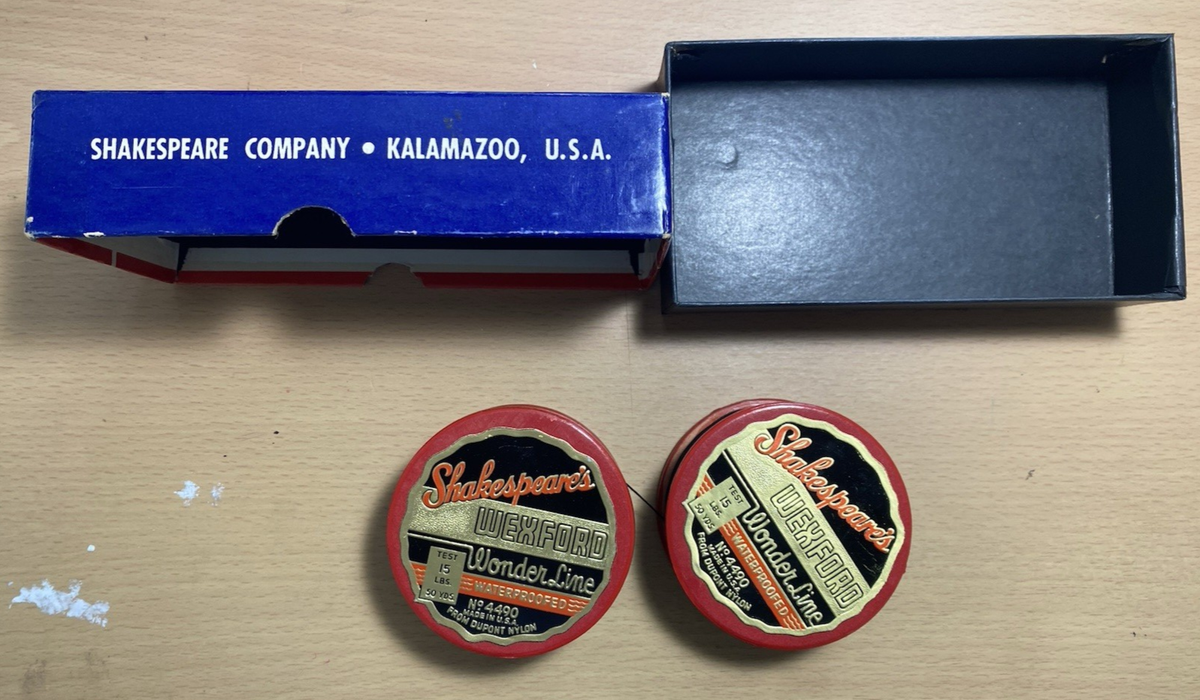 Vintage Shakespeare Wexford Wonder Line No 4490 15lb 50yds x 2