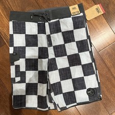 NWT 29 18  VANS 4 Way Stretch CHECKERBOARD BOARD SHORTS SWIMSUIT SWIM TRUNKS