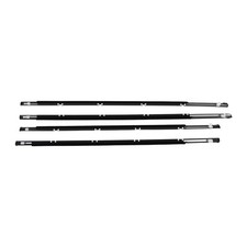 4pcs Weatherstrip Door Moulding Trim For Honda Civic 4d Sedan 1992-1995