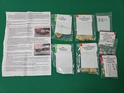 2 x Spur O BR Bedford OW Truck & Scammell Anhänger Modelleisenbahn Bausatz