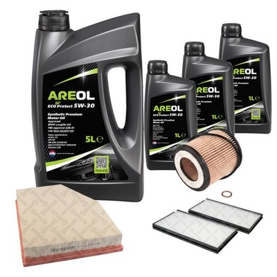 STELLOX Inspektionspaket AREOL ECO Protect 5W-30 8L für BMW 5er E60 523i 525i