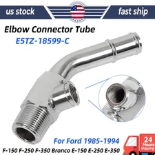 For Ford Hot Water Radiator Coolant Temp Sensor Elbow Connector Tube #E5TZ18599C