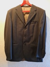 M&S Collezione Suit Jacket 38 Pearlescent Inside Black Linear Lessona Italy M S