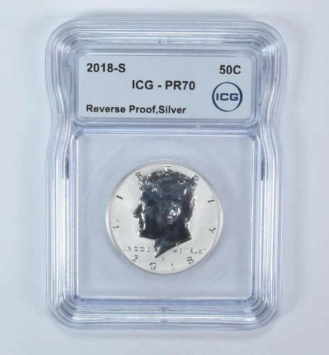 2018-S Kennedy Half Dollar Silver Reverse PR70 ICG *3061