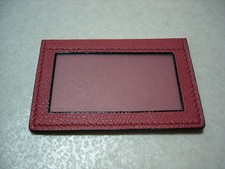 Valextra Leather Photo Case Pink Leather Unused Compact Photo Holder