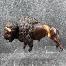 Vintage Breyer Molding Co Dark Brown Buffalo Bison 76 12" x 8"
