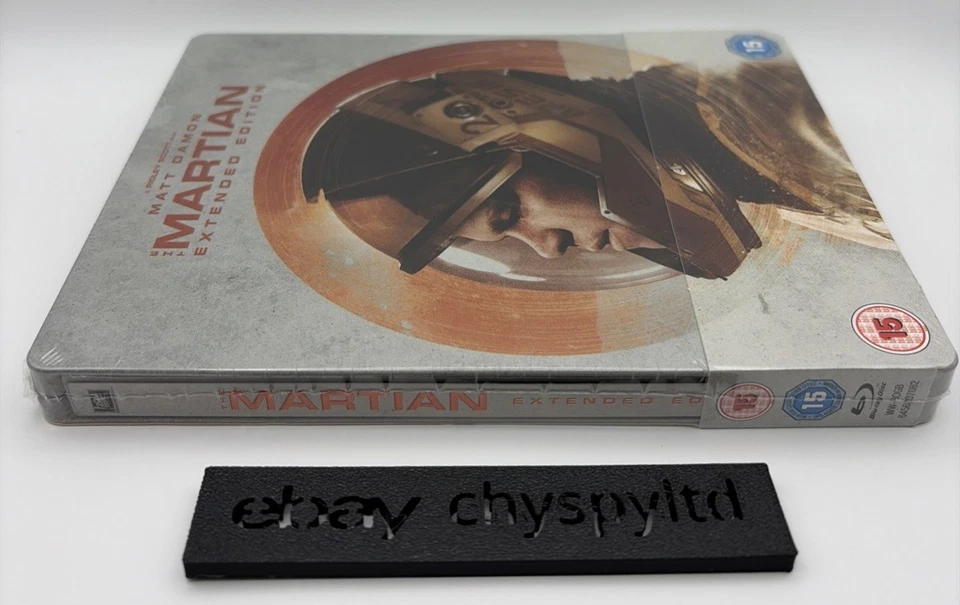 The Martian Extended Edition UK Blu Ray Steelbook Matt Damon V Rare NEW & SEALED - Image 3 of 4