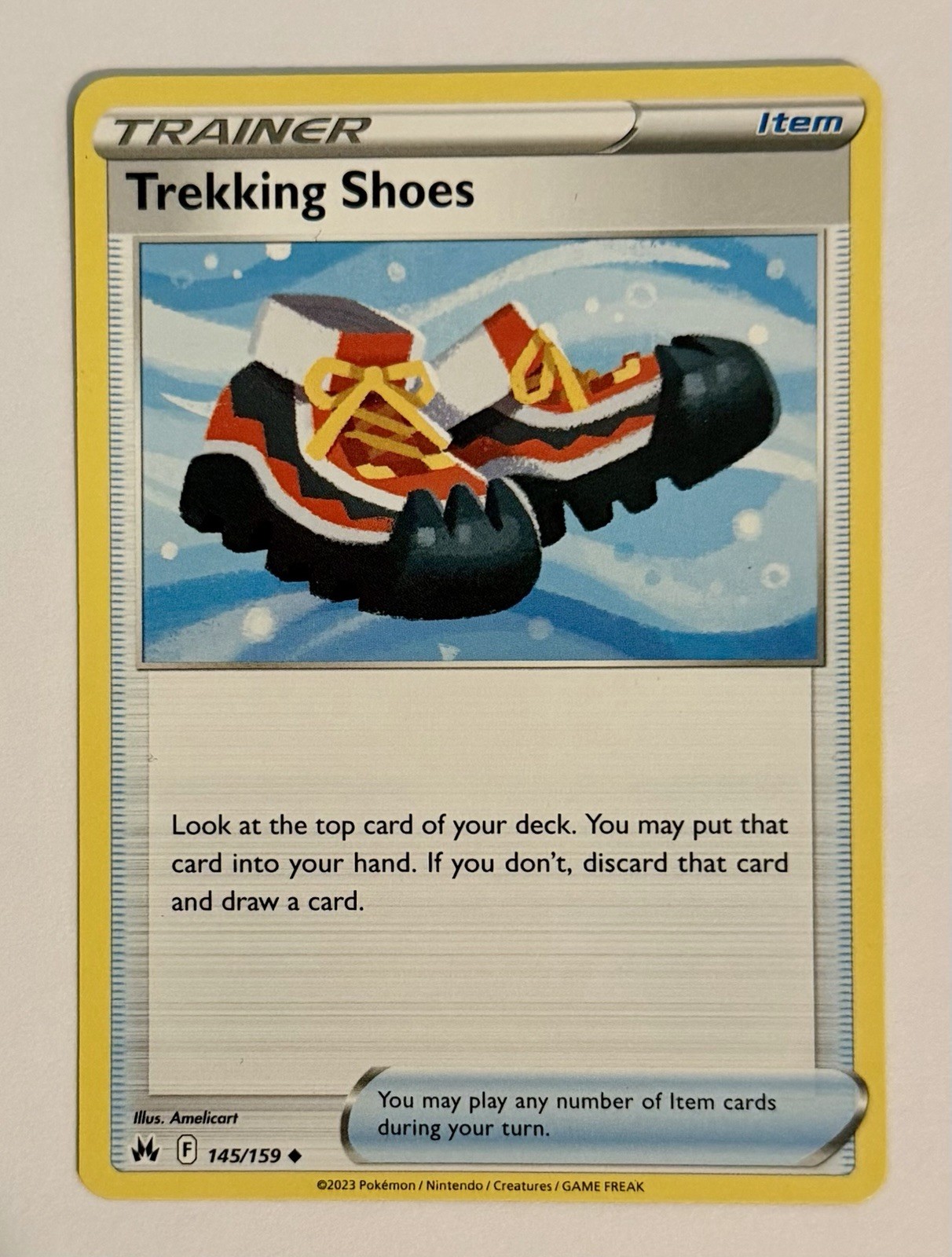 Trekking Shoes 145/159 Uncommon Crown Zenith Pokemon Card