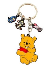 Winnie The Pooh and Friends Charm Metal Enamel Finish Keychain