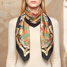 RARE VINTAGE HERMES Silk Scarf "EUROPE" Carre 90 designed by Joachim Metz