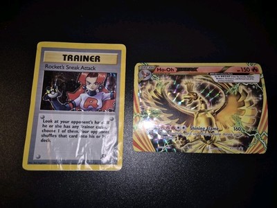 Pokemon - Lot 2 Karten Poor Eng - Rocket Sneak Attack - Ho-oh Break