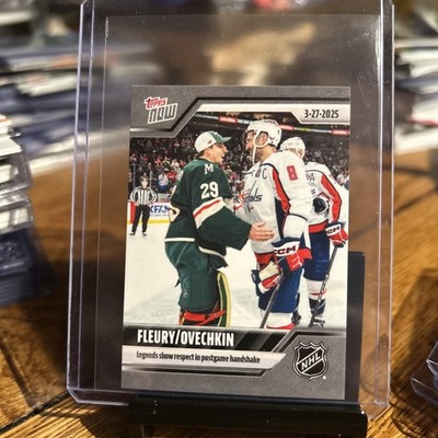 2024-25 NHL TOPPS NOW  Sticker #144   Fleury   Ovechkin   Legends Show Respect