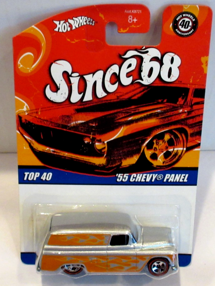 HOT WHEELS SINCE '68 ~REDLINE '55 CHEVY PANEL With MOTORCYCLE IN