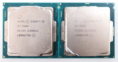 Lot 2x Intel Core i5-7600 3.5GHz Quad Core 6MB 65W FCLGA1151 Processor SR334