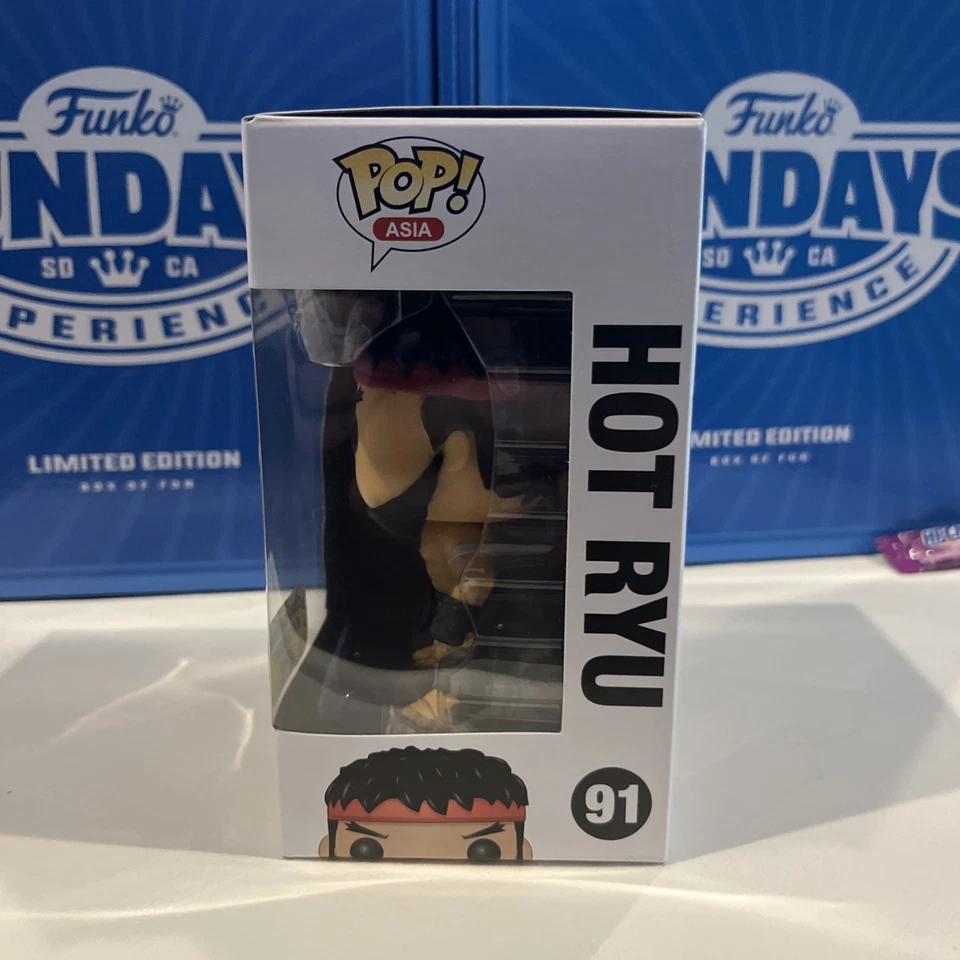 Figura Vinilo F2 Funko Pop Games Street Fighter HOT RYU Asia Con Exclusiva 91 Foto 2 de 4