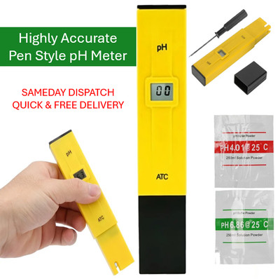 PH Meter LCD Digital Electric Water Tester Pen Hydroponics Aquarium Test Kit