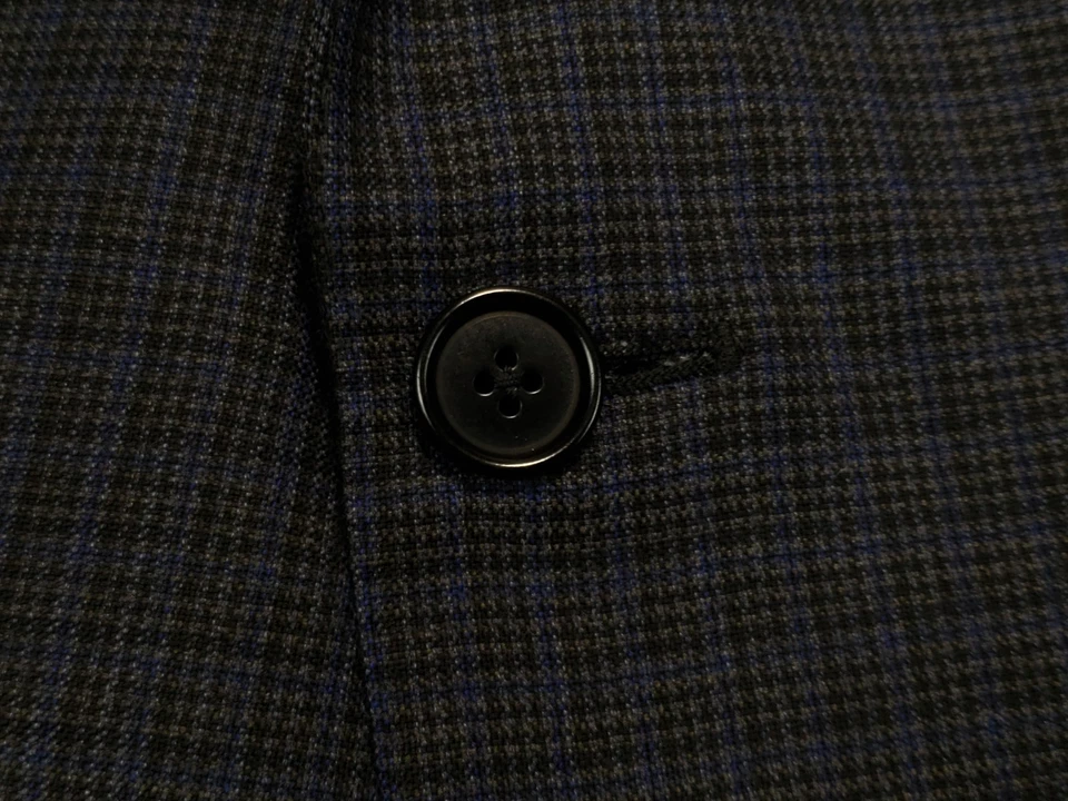 Canali 1934 Sport Coat Mens 39S* (EU 50C) Wool Plaid Two Button Double Vent Read - Image 3 of 4