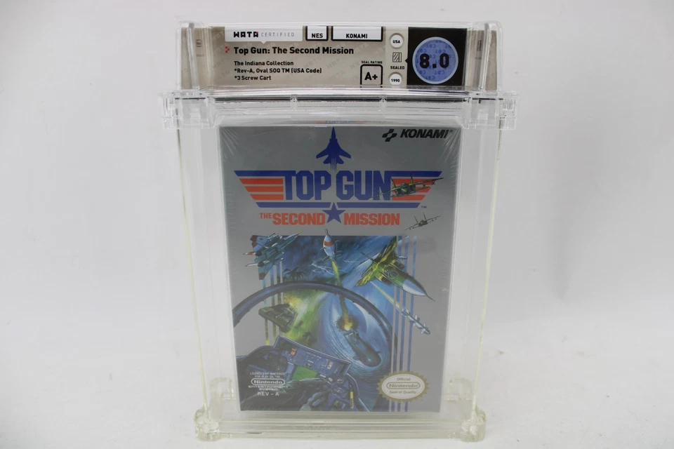 Top Gun: The Second Mission Nintendo NES Sealed Wata Graded 8.0 A+ - Image 2 of 4