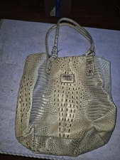Marc Fisher Grey Croc Tote/Bag/Purse