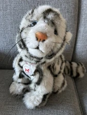 F.A.O Schwarz New York 1992 White Tiger Cub Steiff Button in Ear German 347/2000