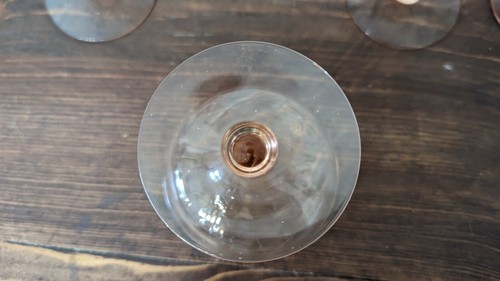 Pink Depression Glass Wine Glasses Set of 4 Paneled 3 1/4" D x 3 1/2 in. H - Picture 7 of 7