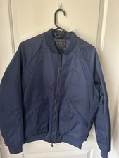 Nike Air Jordan Sportswear Wings Navy Blue MA-1 Jacket Size Small S Bomber
