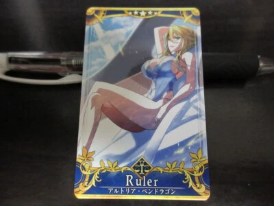 FGO Fate Grand Order Arcade Card Servant Artoria Pendragon Ruler Final Altria - Image 1 of 2