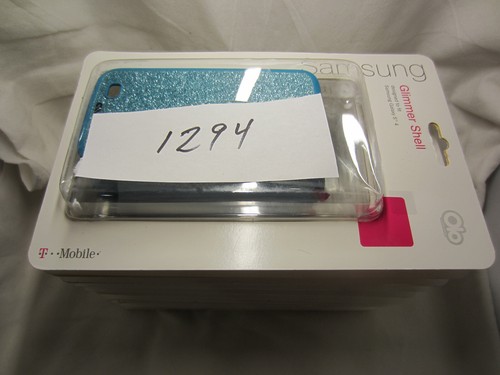 LOT OF 10 Samsung Galaxy S4 Tmobile Olo Glimmer Teal Hard Case Glitter Cover - Picture 4 of 5