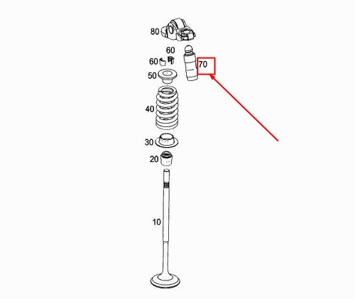 MERCEDES-BENZ GLC X253 Engine Compensating Element A2700501400 NEW ...