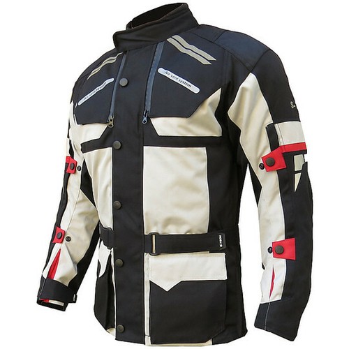 Veste Moto Homme Stechmoto ST 825 Tornado - 3 Couches, 4 Saisons, Protection CE, Noire