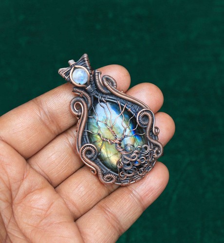 Labradorite Tree Of Life Pendant- Made by Real Witches in North Carolina