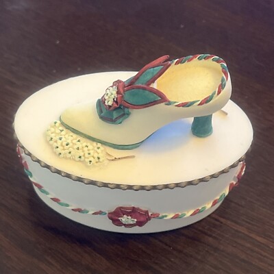 Willow Hall Trinket Box Victorian Shoe Edith by Jane Asher