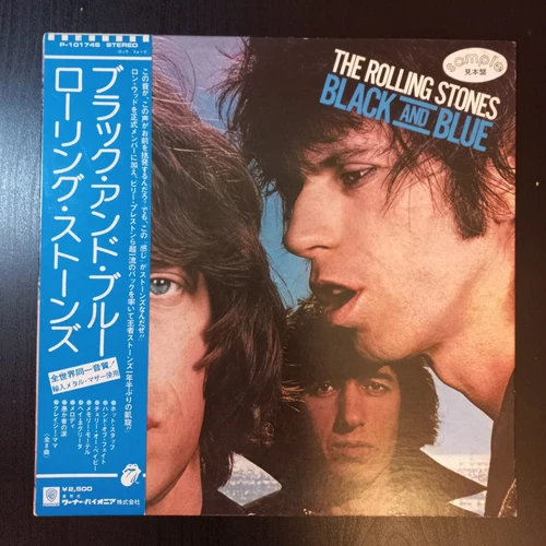 ROLLING STONES Black And Blue 1976 LP JAPAN OBI PROMO Beatles LED ZEPPELIN Rare!